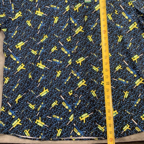 Dixxon Flannel Co Shirt Mens XXL Super Soaker 5000 Water Blaster Button Down Top - Picture 2 of 9